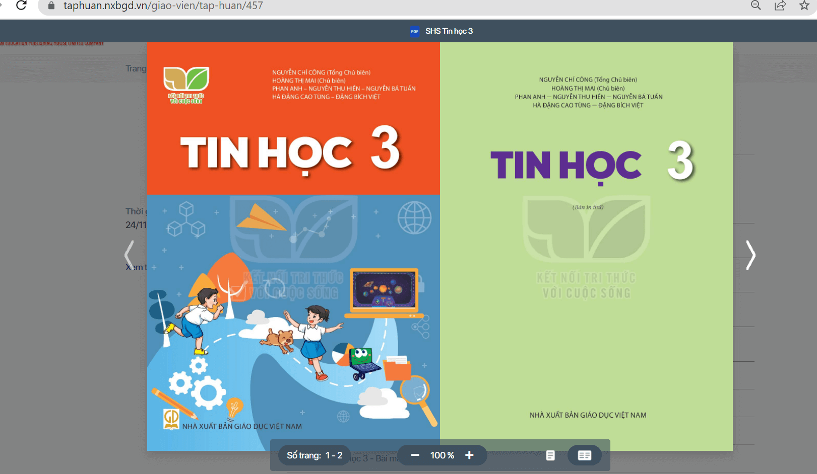 Sách Tin học lớp 3 Kết nối tri thức | Xem online, tải PDF