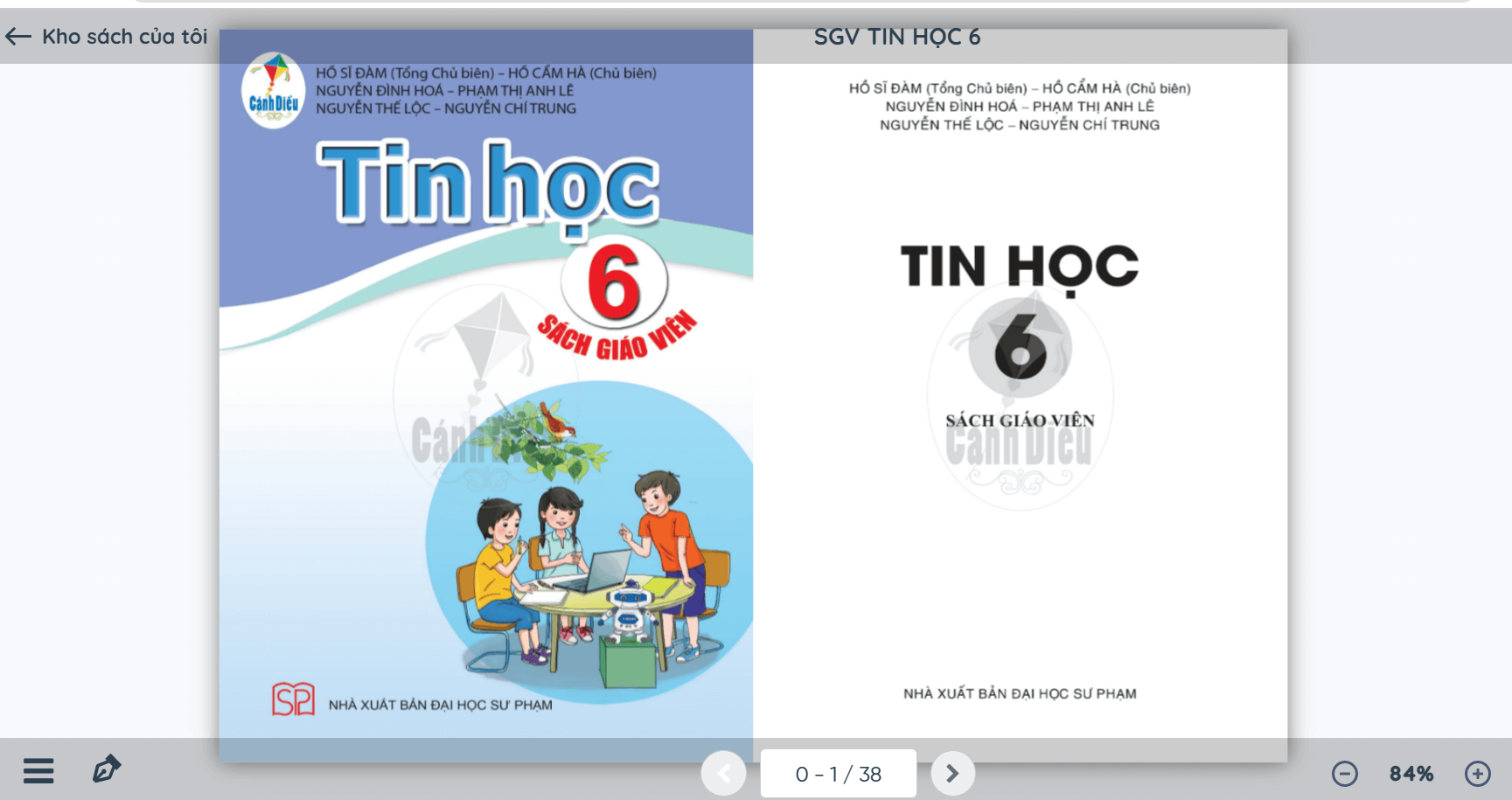 Sách Tin học lớp 6 Cánh diều | Xem online, tải PDF