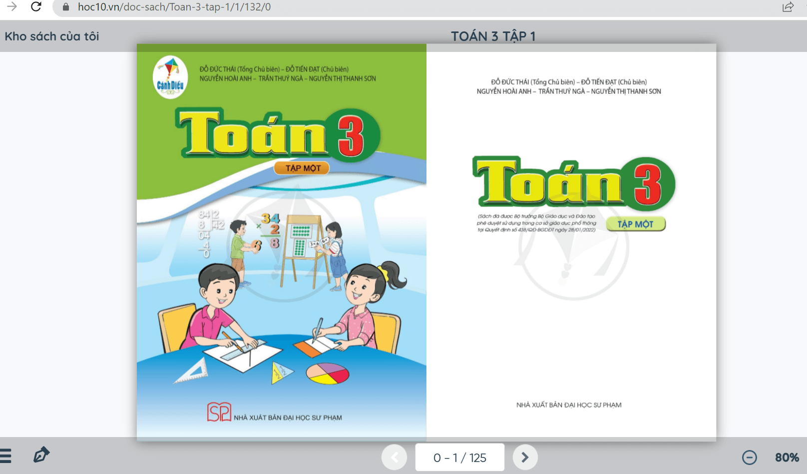 Sách Toán lớp 3 Cánh diều | Xem online, tải PDF