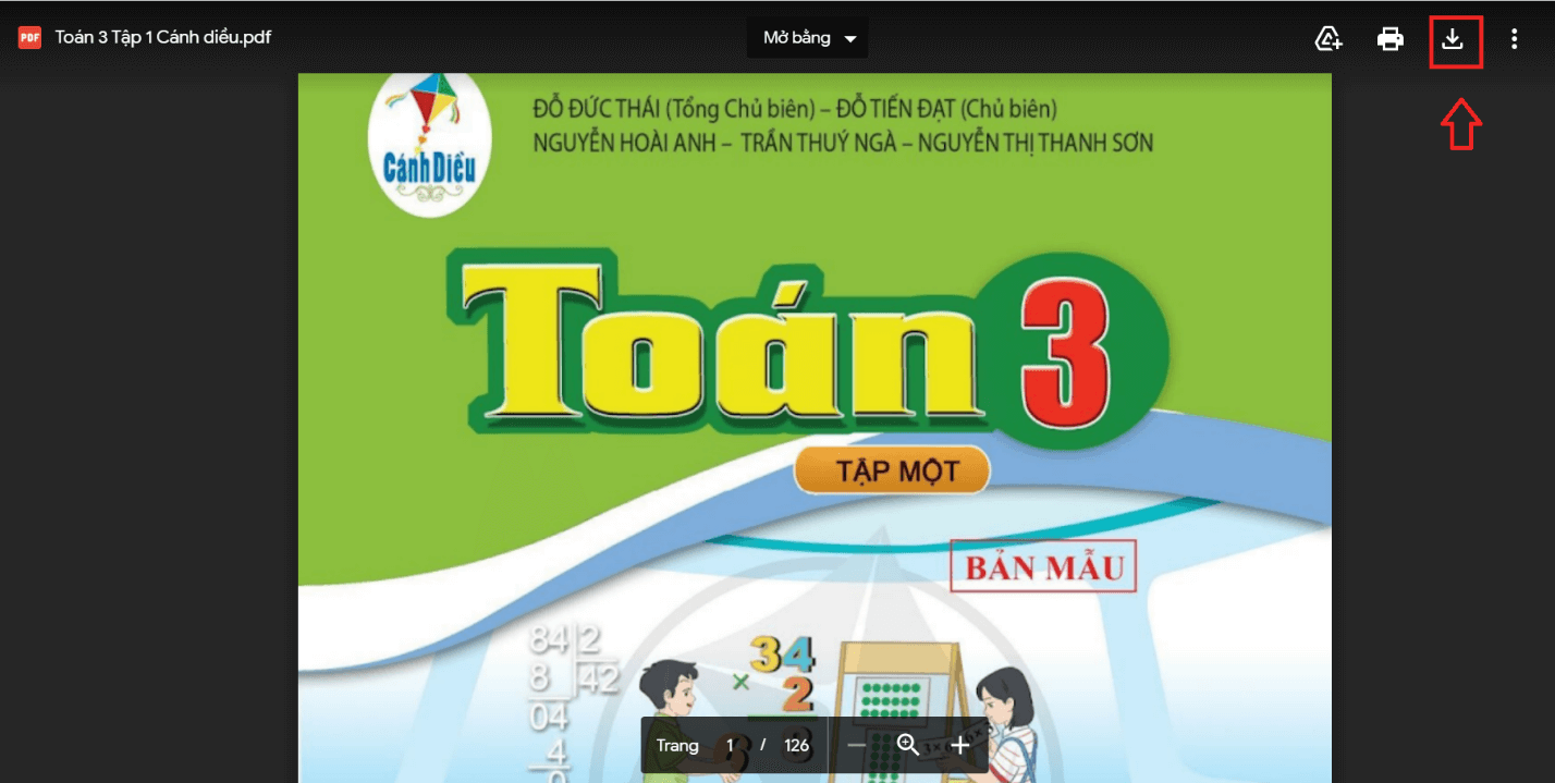 Sách Toán lớp 3 Cánh diều | Xem online, tải PDF