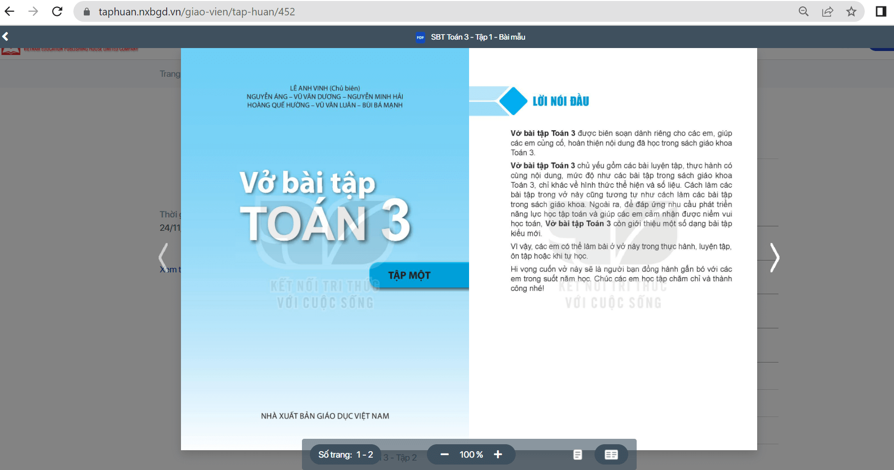 Sách Toán lớp 3 Kết nối tri thức | Xem online, tải PDF