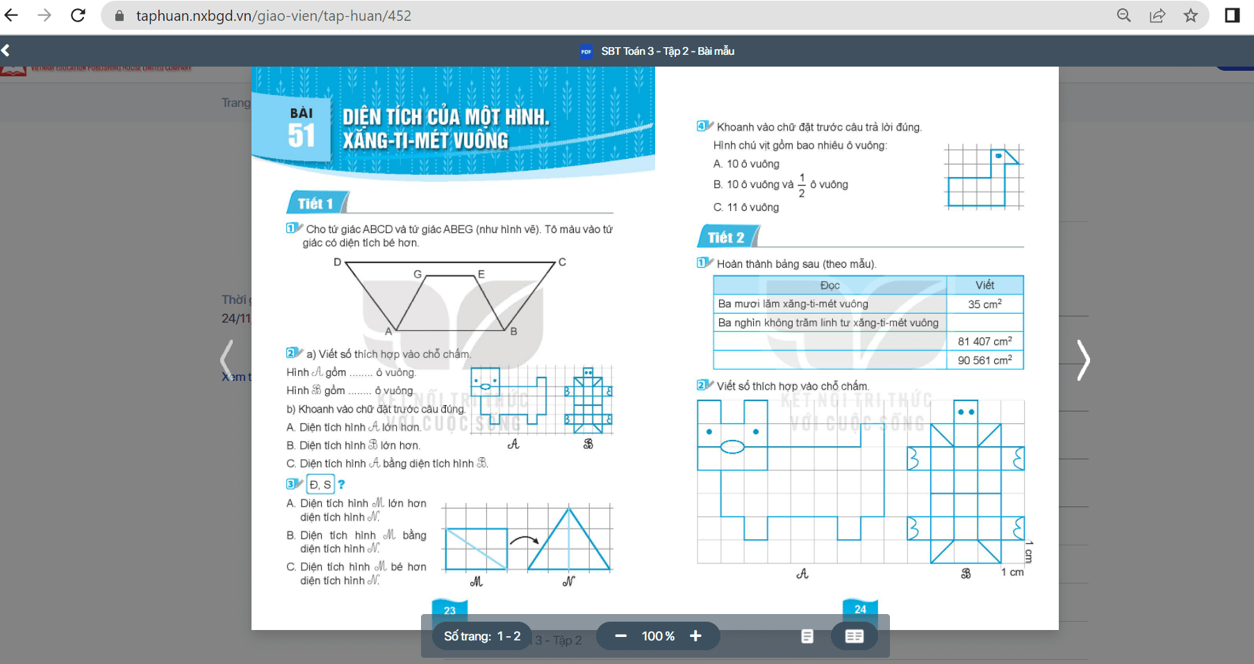 Sách Toán lớp 3 Kết nối tri thức | Xem online, tải PDF