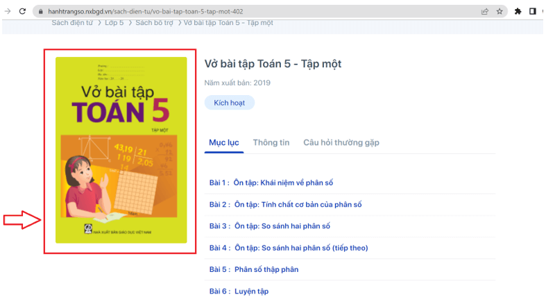 Sách Toán lớp 5 | Xem online, tải PDF (ảnh 1)