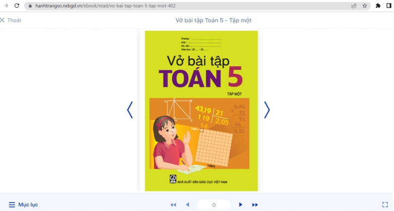 Sách Toán lớp 5 | Xem online, tải PDF (ảnh 1)