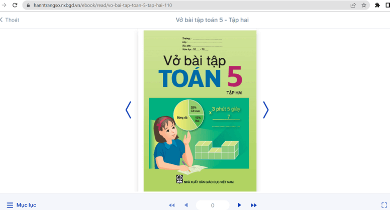 Sách Toán lớp 5 | Xem online, tải PDF (ảnh 1)