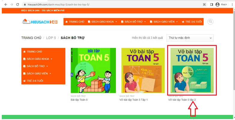 Sách Toán lớp 5 | Xem online, tải PDF (ảnh 1)