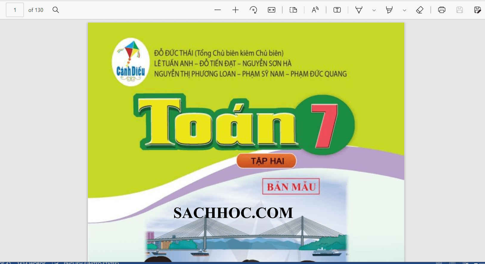 Sách Toán lớp 7 Cánh diều | Xem online, tải PDF