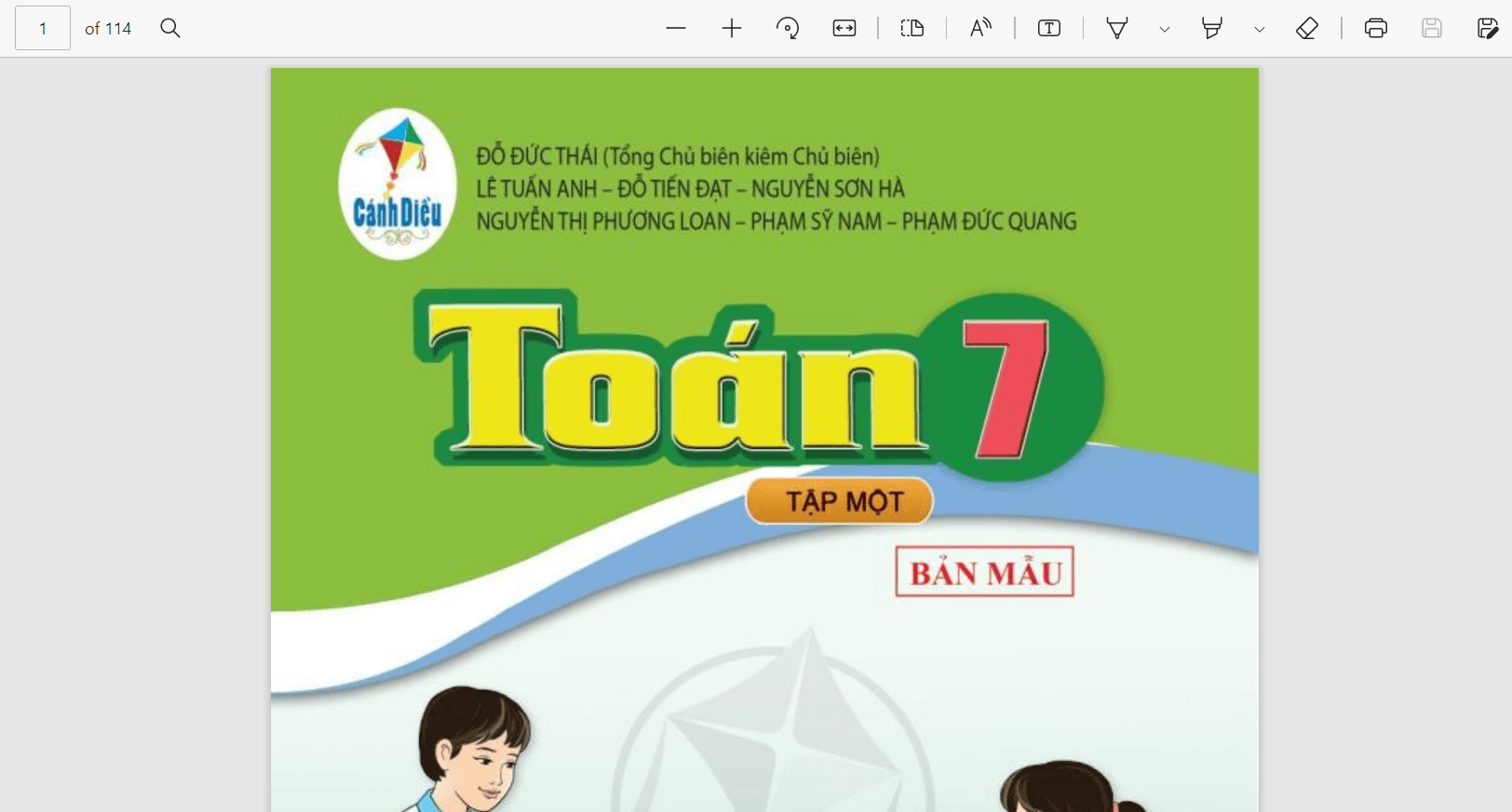 Sách Toán lớp 7 Cánh diều | Xem online, tải PDF