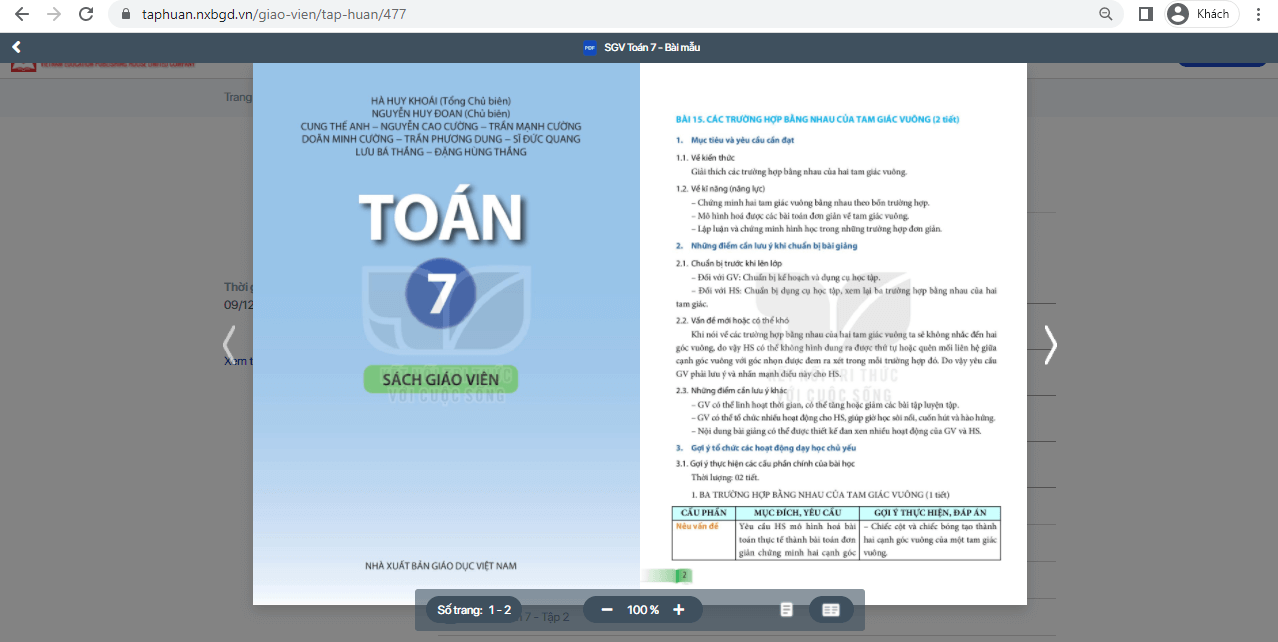 Sách Toán lớp 7 Kết nối tri thức | Xem online, tải PDF