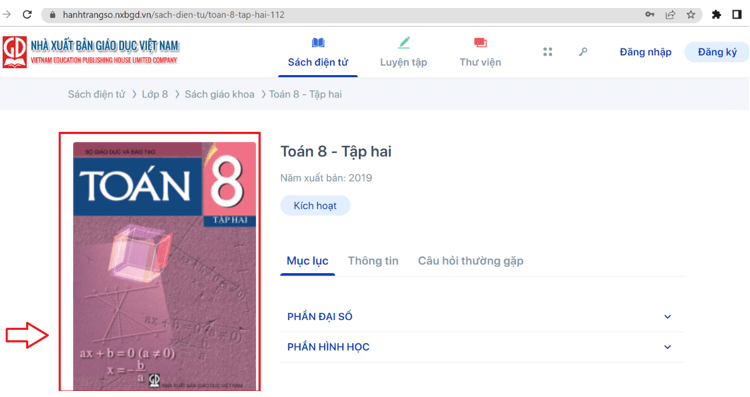 Sách Toán lớp 8 | Xem online, tải PDF (ảnh 1)