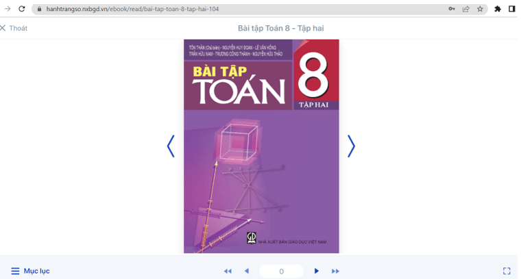 Sách Toán lớp 8 | Xem online, tải PDF (ảnh 1)
