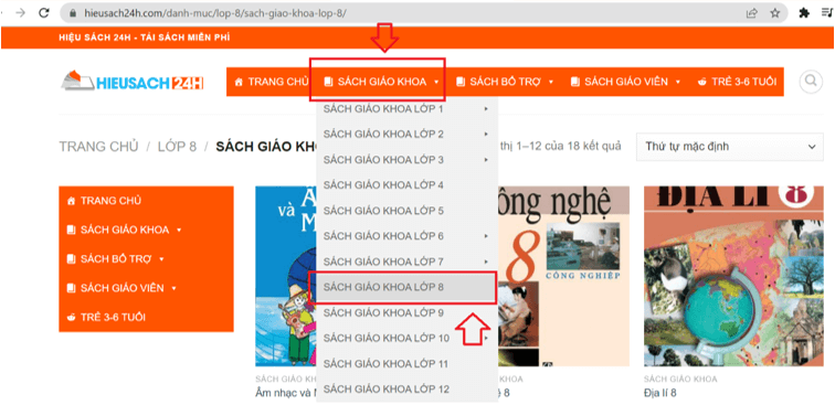 Sách Toán lớp 8 | Xem online, tải PDF (ảnh 1)