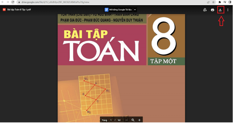 Sách Toán lớp 8 | Xem online, tải PDF (ảnh 1)