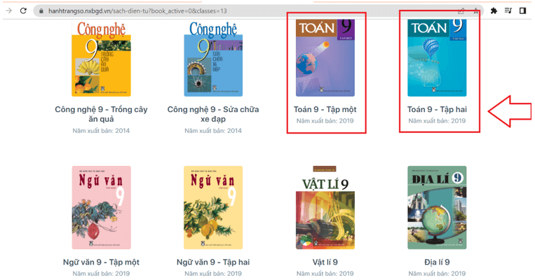 Sách Toán lớp 9 | Xem online, tải PDF (ảnh 1)