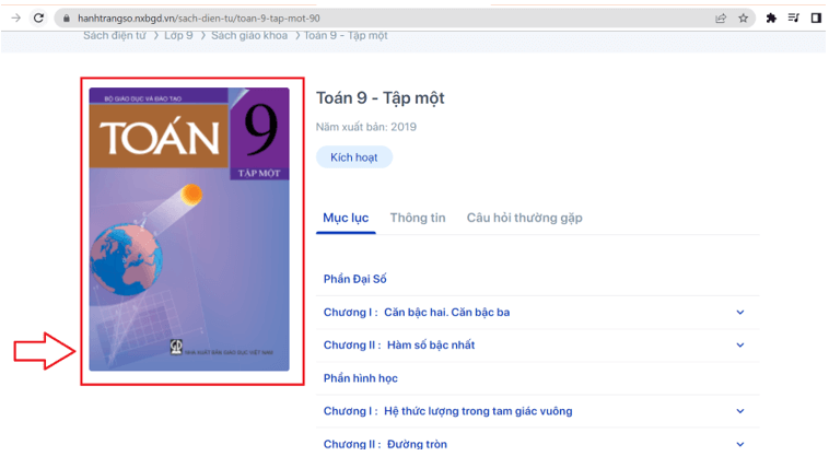 Sách Toán lớp 9 | Xem online, tải PDF (ảnh 1)