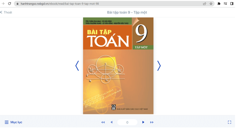 Sách Toán lớp 9 | Xem online, tải PDF (ảnh 1)
