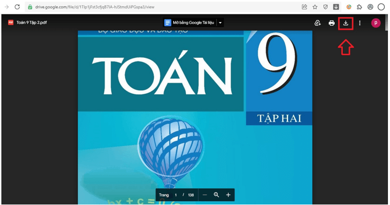 Sách Toán lớp 9 | Xem online, tải PDF (ảnh 1)