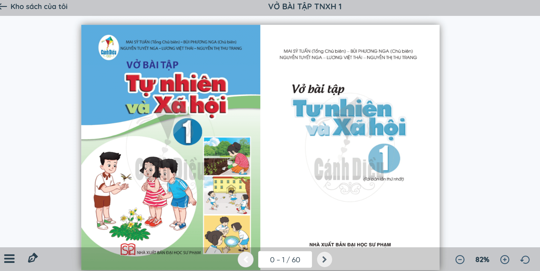 Sách Tự nhiên và xã hội lớp 1 Cánh diều | Xem online, tải PDF