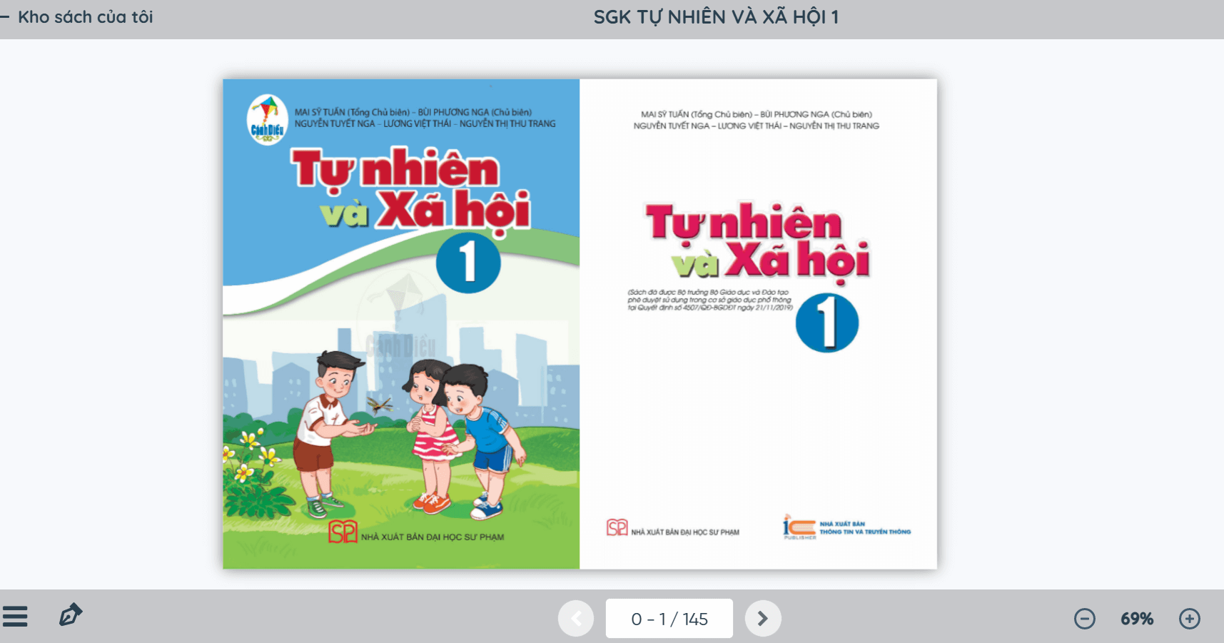 Sách Tự nhiên và xã hội lớp 1 Cánh diều | Xem online, tải PDF