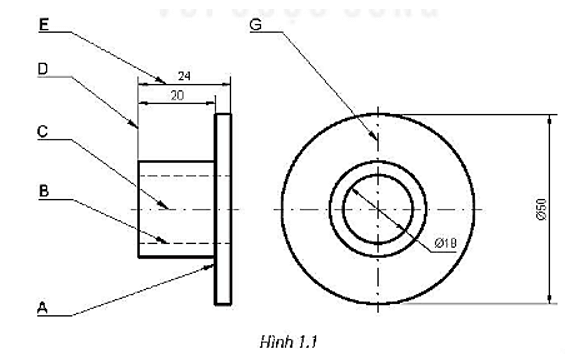 Quan sát và cho biết tên gọi của các nét vẽ được sử dụng trên Hình 1.1