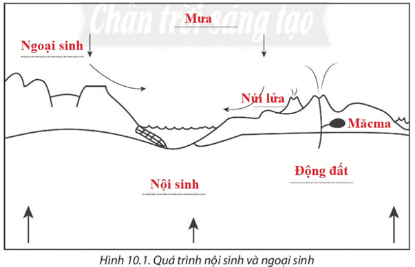 Bài 10. Quá trình nội sinh và ngoại sinh. Các dạng địa hình chính. Khoáng sản