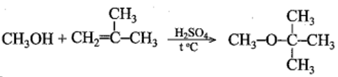 Methyl tert-butyl ether (MTBE) có công thức cấu tạo