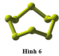 Phân tử sulfur, S8, có cấu tạo như Hình 6