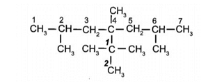 Gọi tên alkane sau theo danh pháp thay thế