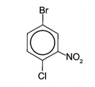 Cho hợp chất sau: Tên gọi của hợp chất theo danh pháp thay thế là A. 4-chloro-1 -bromo-3-nitrobenzene