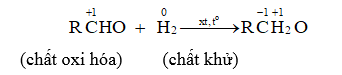 Cho nhận định sau: Sự biến đổi aldehyde thành alcohol là sự khử, không phải sự oxi hoá