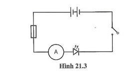 Cho sơ đồ mạch điện như hình 21.3