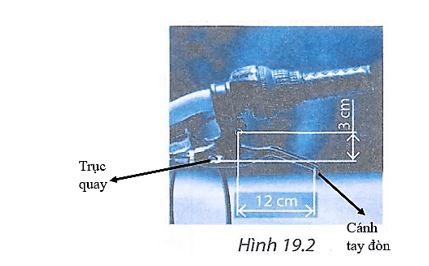 Hình 19.2 là ảnh chụp một phanh xe đạp