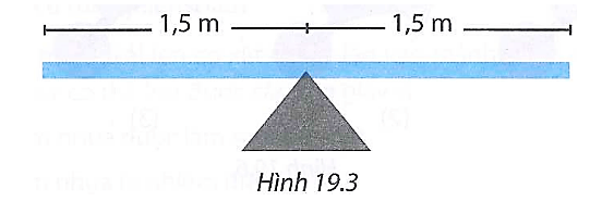 Hai bạn học sinh chơi bập bênh (hình 19.3), bạn A có khối lượng 40 kg 