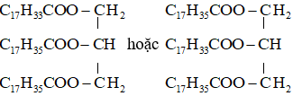 Khi đun nóng một triester của glycerol với acid béo trong dung dịch NaOH người ta thu được glycerol