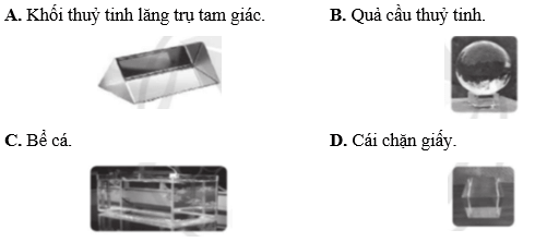 Khối chất nào sau đây không thể dùng làm lăng kính trang 14 SBT Khoa học tự nhiên 9