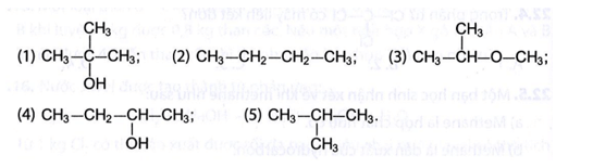 Các CTCT nào sau đây có cùng công thức phân tử (CTPT) trang 68 Sách bài tập KHTN 9