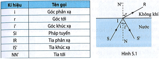 Căn cứ vào Hình 5.1, hãy ghép các kí hiệu ở cột bên trái và tên gọi ở cột bên phải