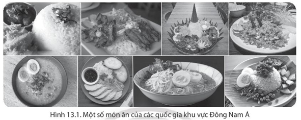 Hãy cho biết các món ăn truyền thống của cư dân Đông Nam Á trong hình được làm từ nguyên liệu