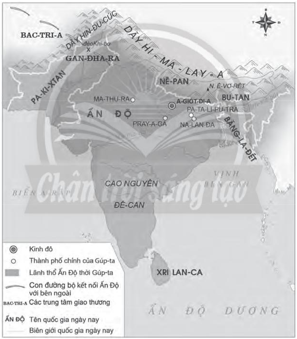 Quan sát lược đồ dưới đây, hãy cho biết đặc điểm nào của địa hình Ấn Độ