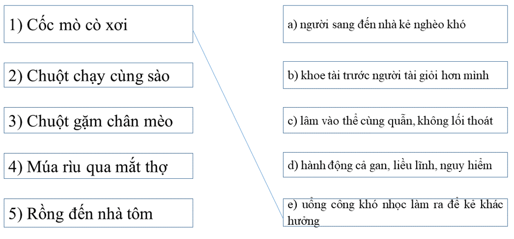 Bài tập tiếng Việt trang 20 - 21