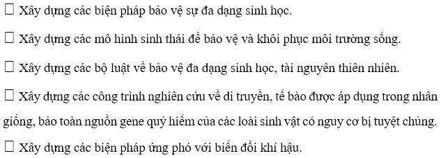 Đâu là vai trò của sinh học trong phát triển bền vững môi trường sống