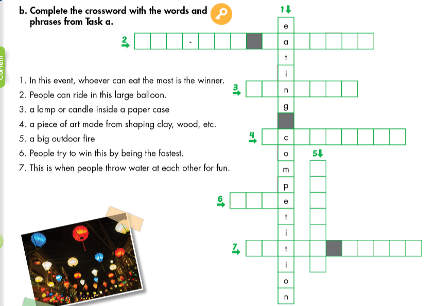 SBT Tiếng Anh 7 Unit 8 Lesson 1 (trang 44, 45)