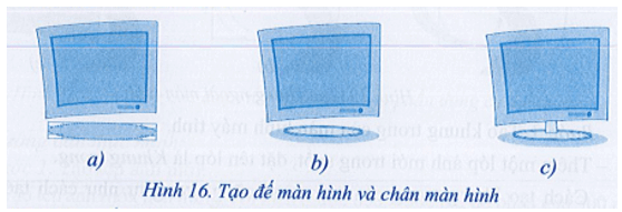 Hãy sử dụng các kĩ thuật thiết kế để tạo hình ảnh tượng trưng cho màn hình máy tính như Hình 7.