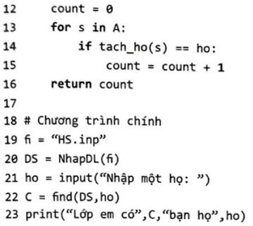 Viết chương trình nhập danh sách họ tên các bạn lớp em. Danh sách này được lưu