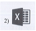 Hãy chọn biểu tượng dùng để khởi động phần mềm bảng tính Excel?