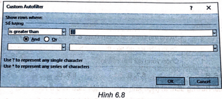 Thực hành: Cho bảng dữ liệu minh họa trong Hình 6.5