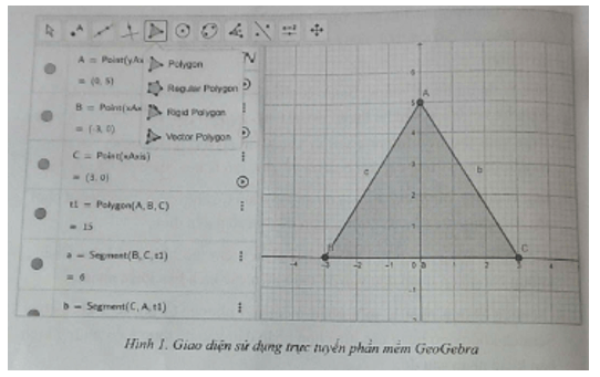 Truy cập trang web https://geogebra.org/classic khởi chạy phần mềm GeoGebra