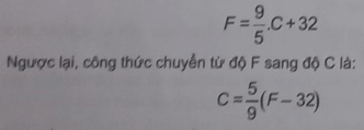 Ở nước ta và nhiều nước khác trên thế giới, đơn vị đo nhiệt độ là độ C (Celsius) 