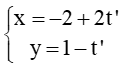 Xét vị trí tương đối của mỗi cặp đường thẳng sau a) d1: 2x – 3y + 5 = 0