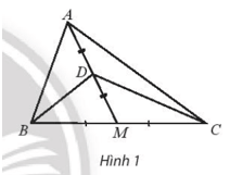 Gọi AM là trung tuyến của tam giác ABC và D là trung điểm của đoạn AM